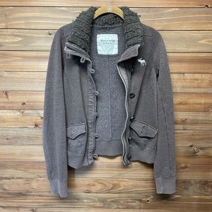 Abercrombie &Fitch Zip Up Sweater